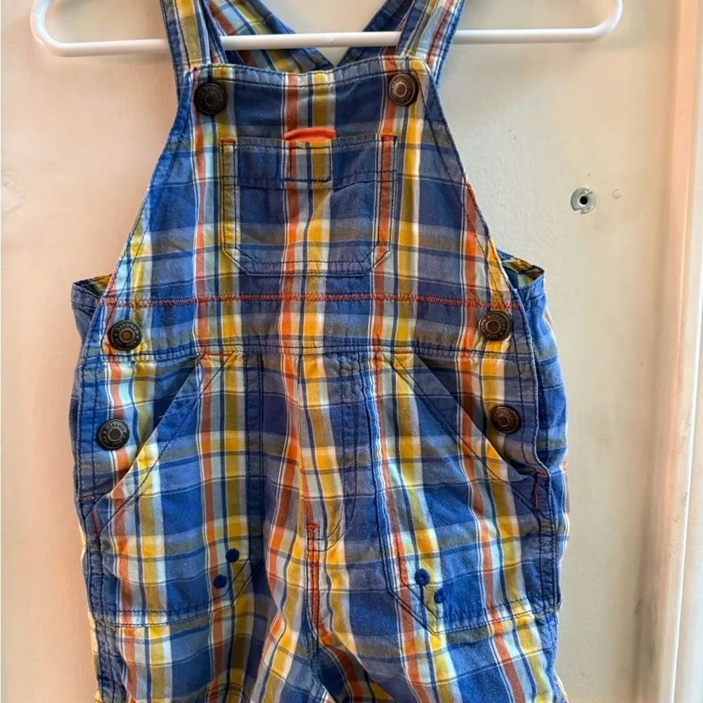 Baby Gap Plaid Shortalls